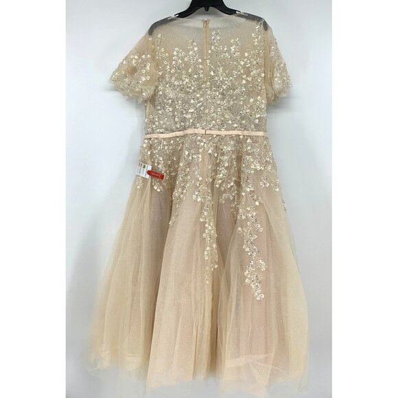 Mac Duggal Dress 20362 Embellished Flutter Sleeve Bow Waist NWT - Picture 12 of 16